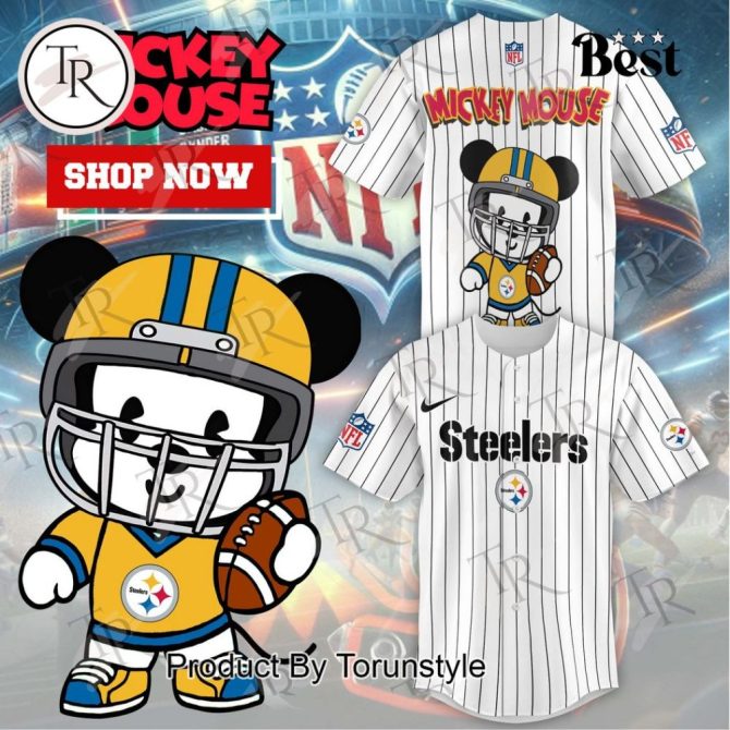 Fun Steelers Mickey Football Jersey - Unique Sports Fan Apparel For All Ages