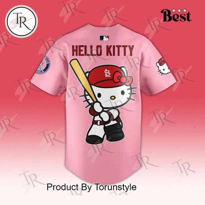 Exclusive Hello Kitty St. Louis Cardinals Jersey – Limited Edition Pink Mlb Gear - Image 4