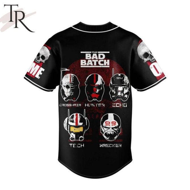 Custom Star Wars Bad Batch Baseball Jersey - Personalized Name & Number - Image 3