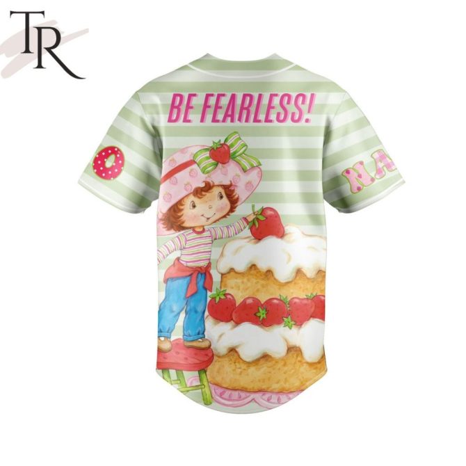 Adorable Strawberry Shortcake Baby Baseball Jersey - Cute Cartoon Design For Kids - Image 2