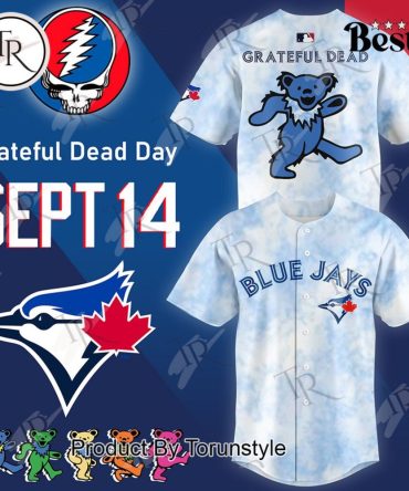 Limited Edition Grateful Dead X Blue Jays Tie-Dye Jersey - Celebrate Grateful Dead Day In Style!