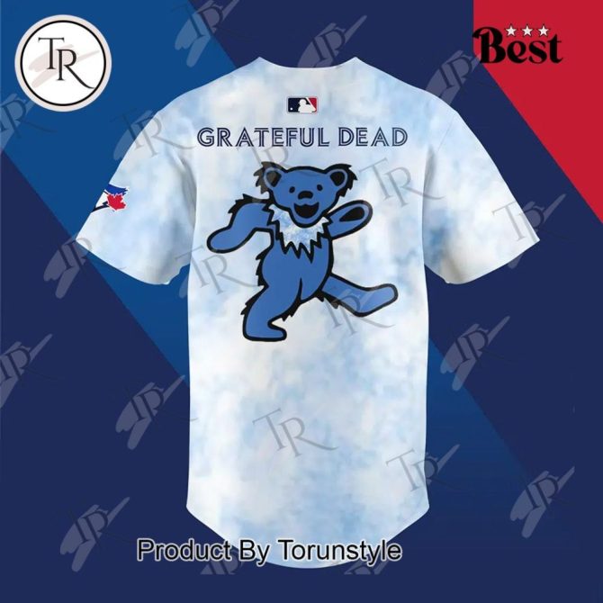 Limited Edition Grateful Dead X Blue Jays Tie-Dye Jersey - Celebrate Grateful Dead Day In Style! - Image 3