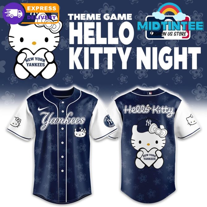 Hello Kitty Yankees Jersey – Limited Edition Theme Game Night Apparel
