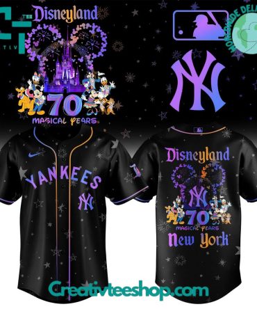 Disneyland 70Th Anniversary Yankees Jersey – Magical New York Design For Mlb Fans