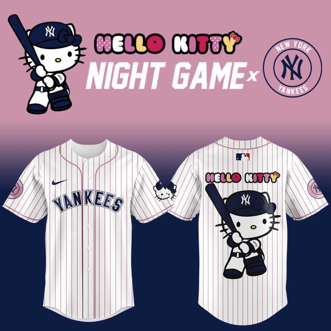 Hello Kitty X Yankees Night Game Jersey - Limited Edition Fan Gear