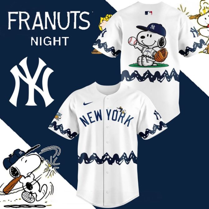 Exclusive New York Snoopy Baseball Jersey - Limited Edition Fan Gear!
