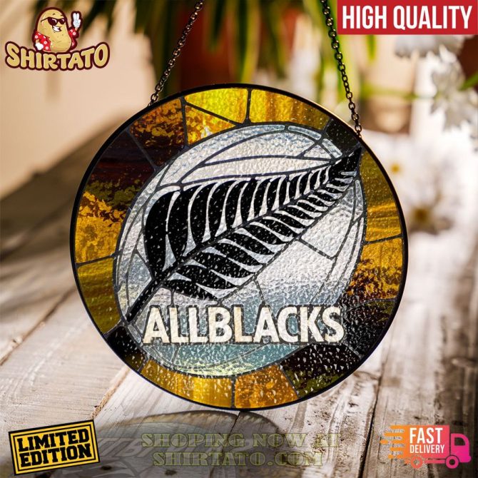 Limited Edition All Blacks Stained Glass Art - High Quality & Fast Delivery!