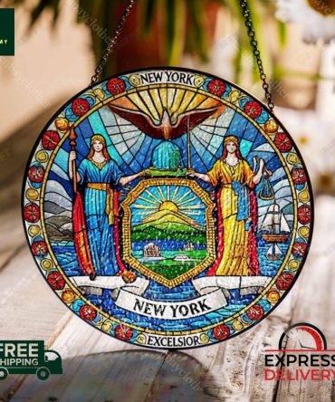 Stunning New York Stained Glass Suncatcher