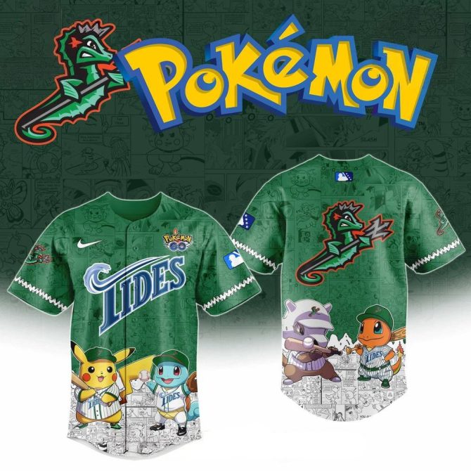 Exclusive Pokémon Tides Jersey – Limited Edition Baseball Apparel For Fans