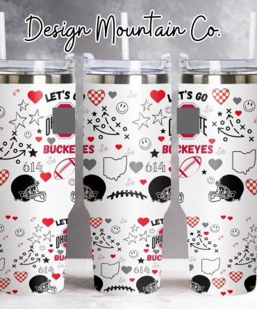 Ohio Football Fan 20Oz Tumbler - Insulated, Travel-Friendly, Perfect Gift For Buckeyes Lovers!