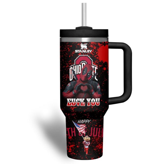 Custom Deadpool Ohio State Mug – Personalize Your Name & Number – Perfect Gift! - Image 4