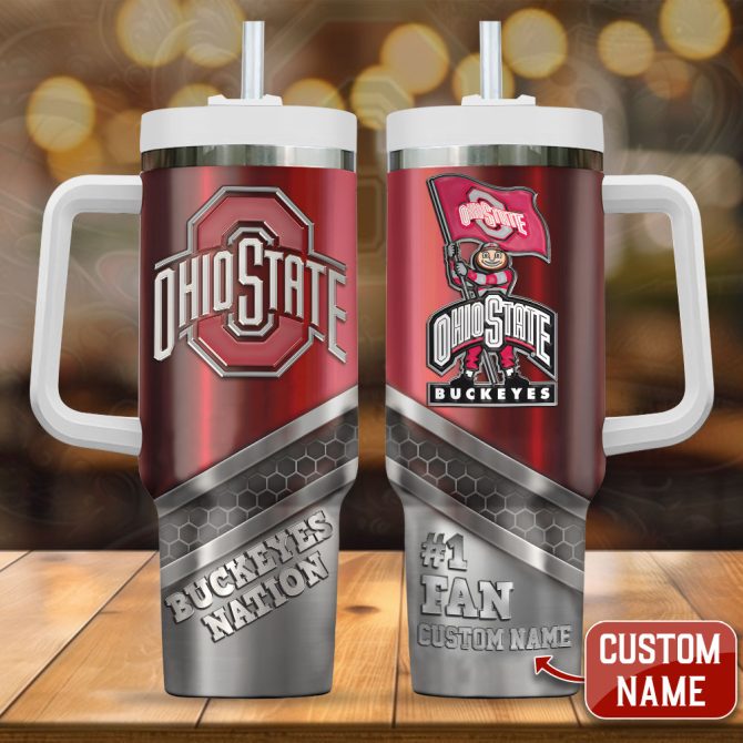 Custom Ohio State Buckeyes Tumbler – Personalized Fan Gift With Name & Logo