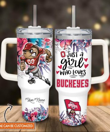 Ohio State Buckeyes NCAA Custom Stanley Cup 40 oz Tumbler With Handle