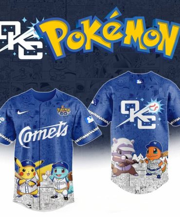 Limited Edition Pokémon Baseball Jersey - Iconic Pikachu & Friends Design, Perfect For Fans!