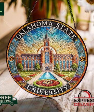 Oklahoma State University Stained Glass Art - Free Shipping & Express Delivery