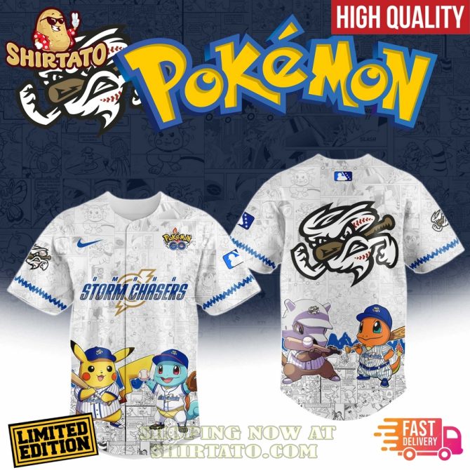 Limited Edition Pokémon Baseball Jersey - High Quality, Fast Delivery, Shop Now!