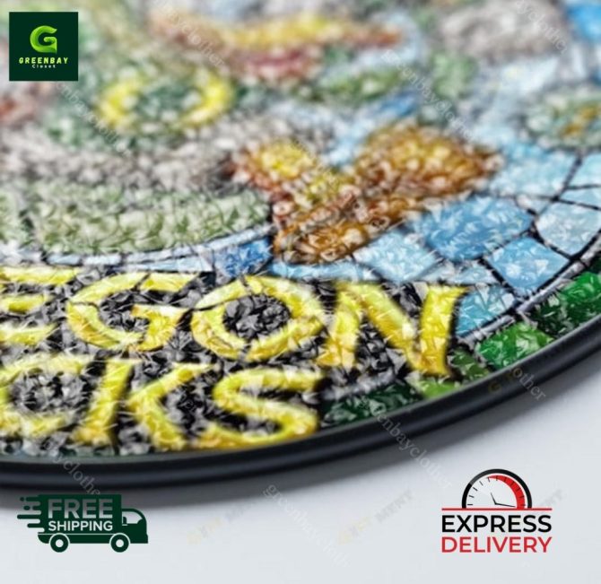 Oregon Ducks Stained Glass Art – Unique Football Fan Decor , Free Shipping & Express Delivery - Image 4