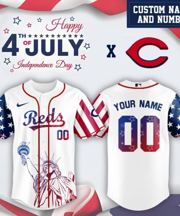 Custom 4Th Of July Baseball Jersey - Personalize Your Name & Number - Patriotic Design