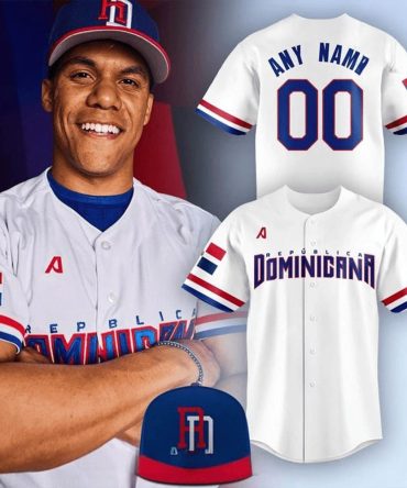 Custom Dominican Republic Baseball Jersey & Cap Set - Add Your Name & Number!