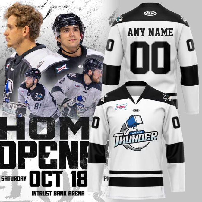 Custom Wichita Thunder Hockey Jersey - Personalize With Name & Number - Perfect For Game Day!