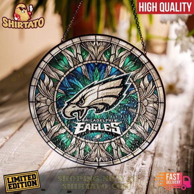 Limited Edition Philadelphia Eagles Stained Glass Suncatcher – Fast Delivery & High Quality
