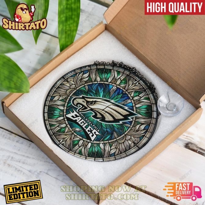 Limited Edition Philadelphia Eagles Stained Glass Suncatcher – Fast Delivery & High Quality - Image 2