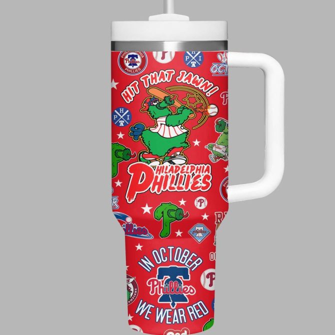 Custom Philadelphia Phillies Fan Tumbler - Personalized Name - Perfect Gift For Baseball Lovers! - Image 6