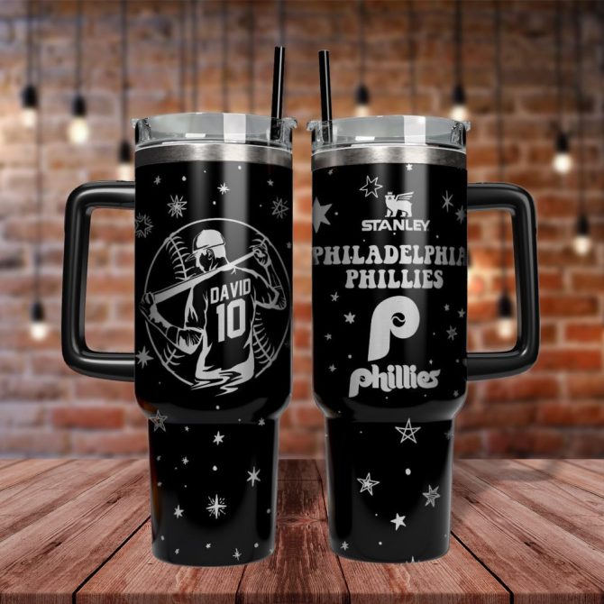 Custom Philadelphia Phillies Tumbler - Personalized Baseball Gift Mug