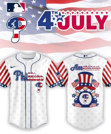 Celebrate 4Th Of July With Phillies Patriotic Baseball Jersey - Limited Edition Stars & Stripes Design!