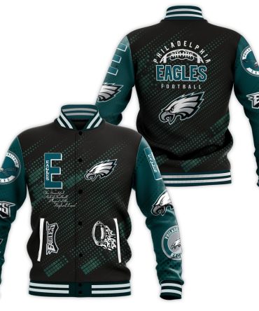 Philadelphia Eagles Varsity Jacket - Stylish, Warm, Official Nfl Gear For Fans
