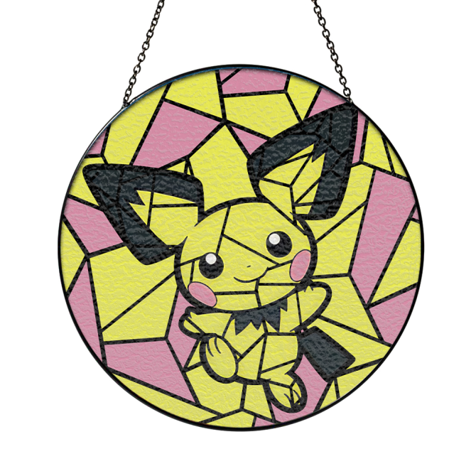 Vibrant Pikachu Stained Glass Suncatcher - Unique Home Decor For Pokémon Fans - Image 5