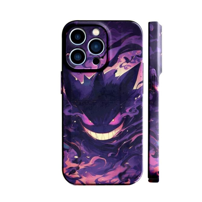 Pokémon Trendy Purple Monster Iphone Case - Shockproof & Stylish Design , Perfect Fit For Iphone Models