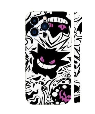 Pokémon Stylish Shockproof Case For Iphone - Unique Dark Design, Durable & Protective