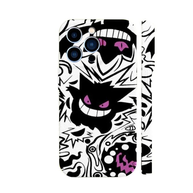 Pokémon Stylish Shockproof Case For Iphone - Unique Dark Design, Durable & Protective