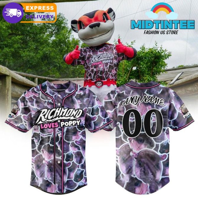 Customizable Richmond Loves Poppy Baseball Jersey – Unique Design, Fast Shipping!