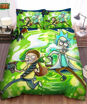 Vibrant Cartoon-Inspired Bed Set - Fun And Cozy Bedding For Fans!