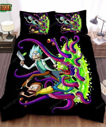 Vibrant Cartoon Sci-Fi Bedding Set – Soft Microfiber Duvet Cover & Pillowcases, Fun Bedroom Decor