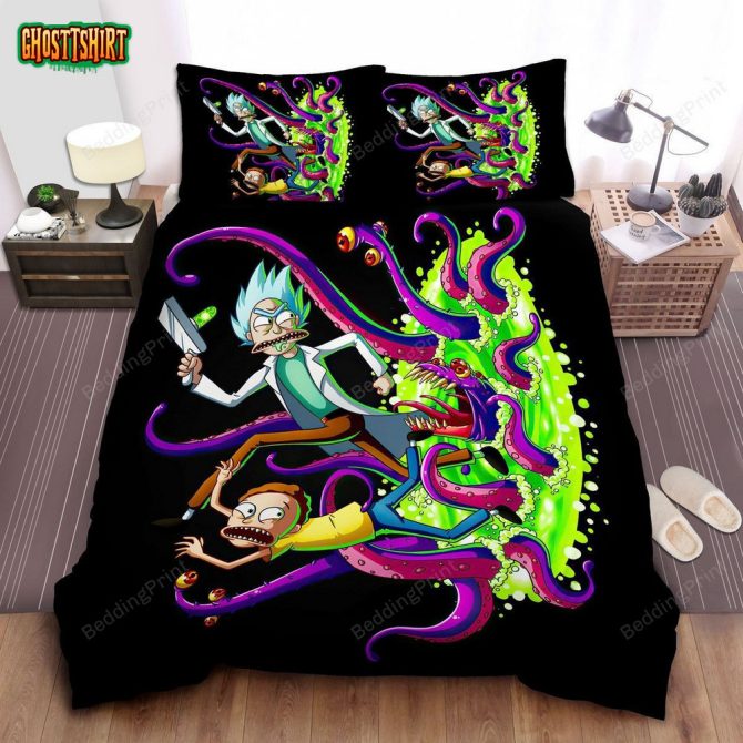 Vibrant Cartoon Sci-Fi Bedding Set – Soft Microfiber Duvet Cover & Pillowcases, Fun Bedroom Decor