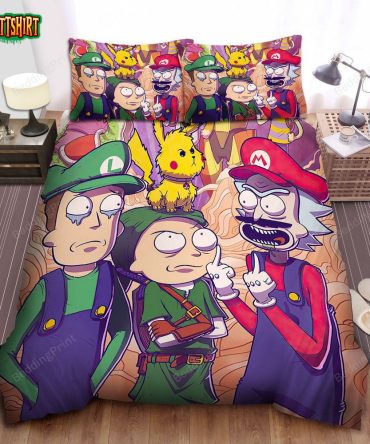Colorful Cartoon Bedding Set – Fun & Unique Design For Fans, Twin/Full/Queen Sizes
