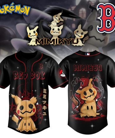Limited Edition Pokémon Mimikyu Red Sox Baseball Jersey – Unleash Your Style!