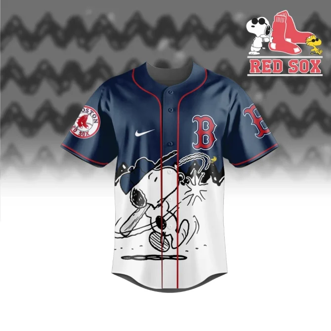 Customizable Boston Baseball Snoopy Jersey – Fun, Stylish Fan Apparel! - Image 2