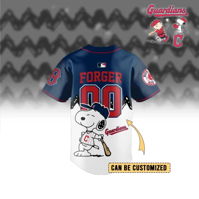 Customizable Snoopy Guardians Baseball Jersey - Unique Peanuts Design For Fans - Image 3