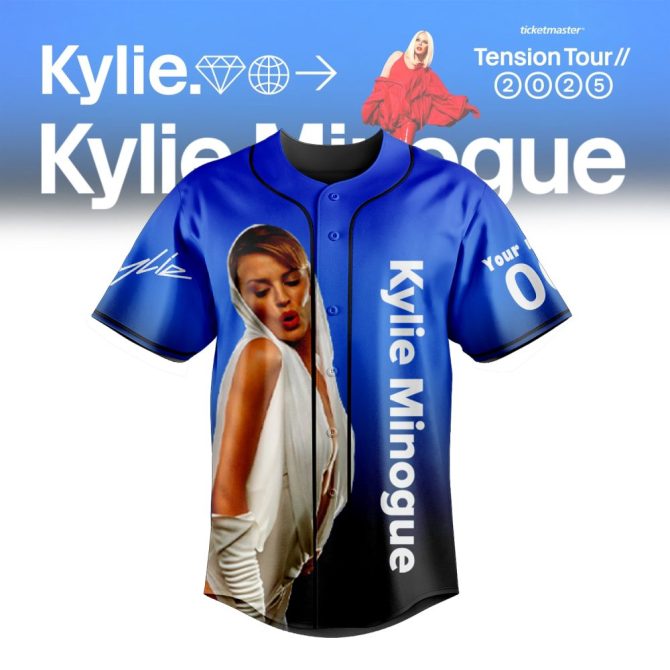 Limited Edition Kylie Minogue Tension Tour 2025 Jersey – Customizable Name & Number - Image 2