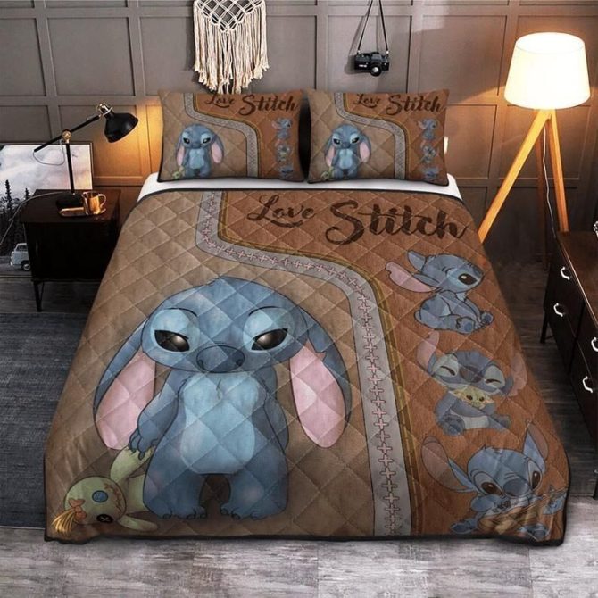 Cozy Stitch Quilt Set - Cute Cartoon Character Bedding For Kids & Fans