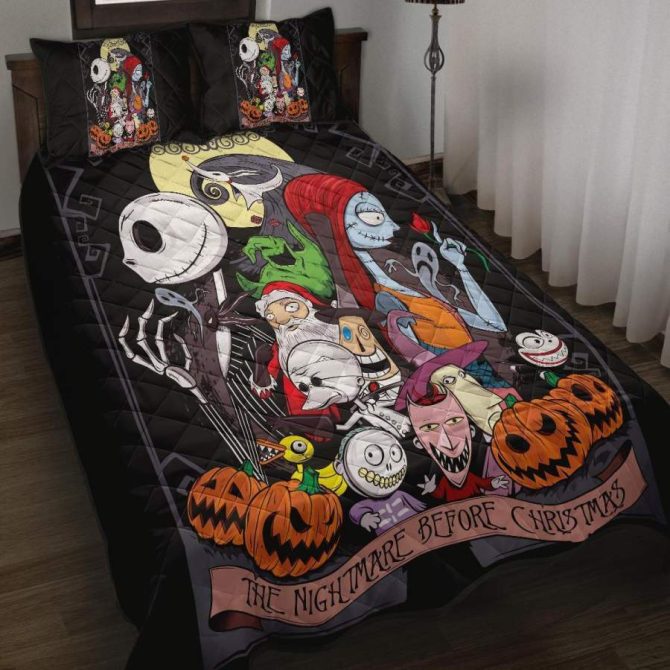 Cozy Nightmare Before Christmas Quilt Set – Perfect For Halloween & Holiday Decor