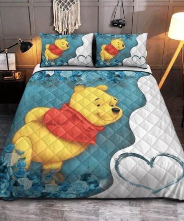 Cozy Cartoon Bear Bedding Set - Comforter & Pillowcases For Kids' Room - Soft & Stylish