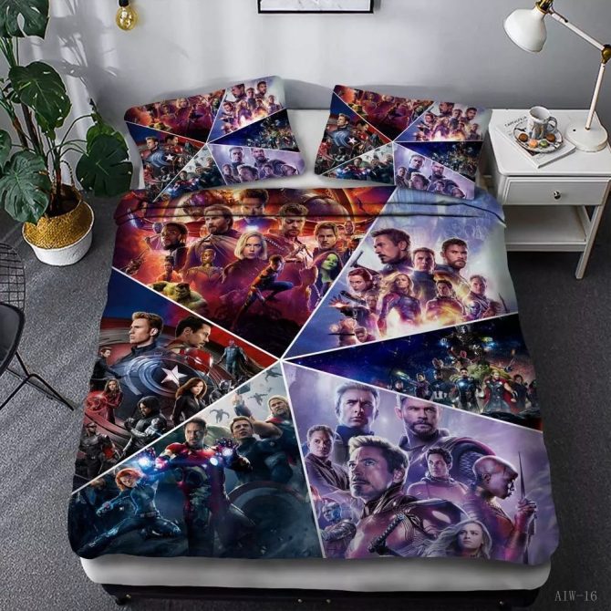 Epic Superhero Bed Set - Premium 3D Print Comforter & Pillowcases For Fans
