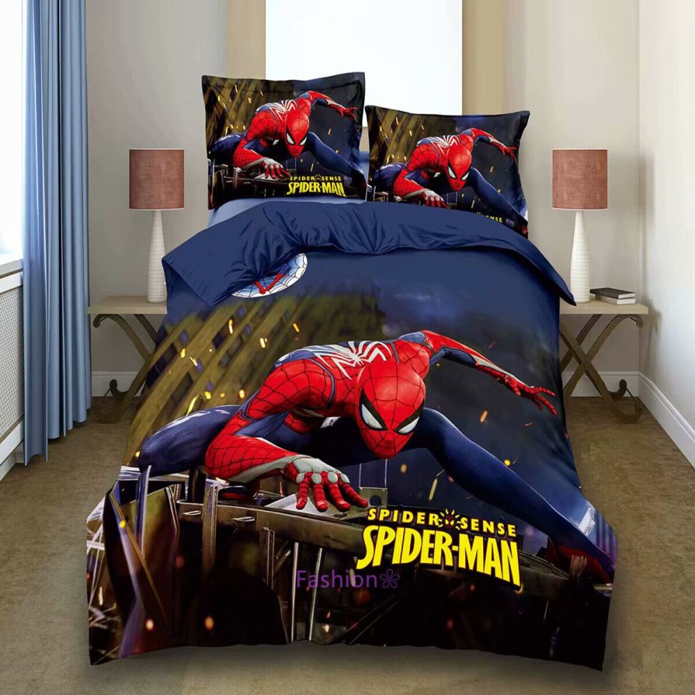 Spider-Man Twin Bedding Set - Kids' Superhero Comforter & Pillowcases