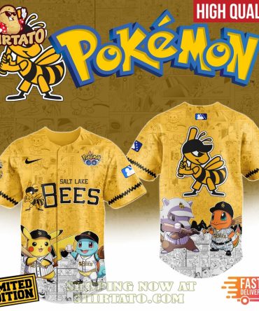 Limited Edition Pokémon Salt Lake Bees Jersey - High Quality & Fast Delivery!