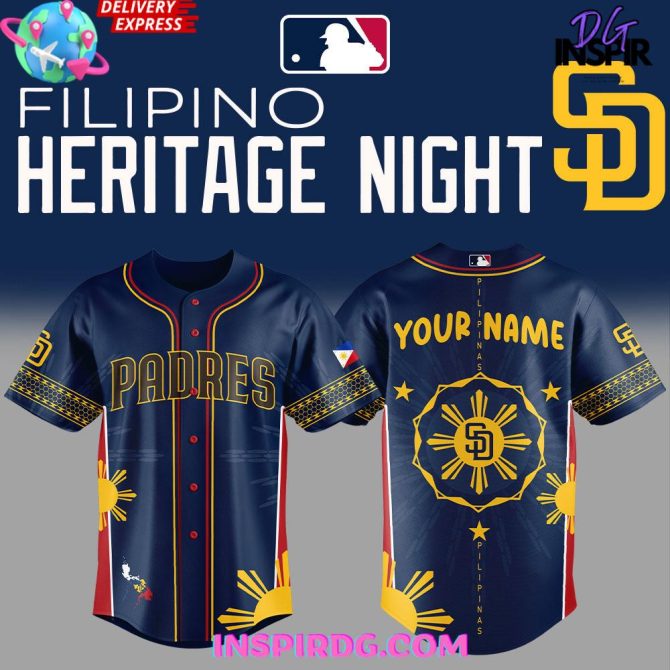 Limited Edition Padres Filipino Heritage Night Jersey - Celebrate Culture In Style! - Image 4